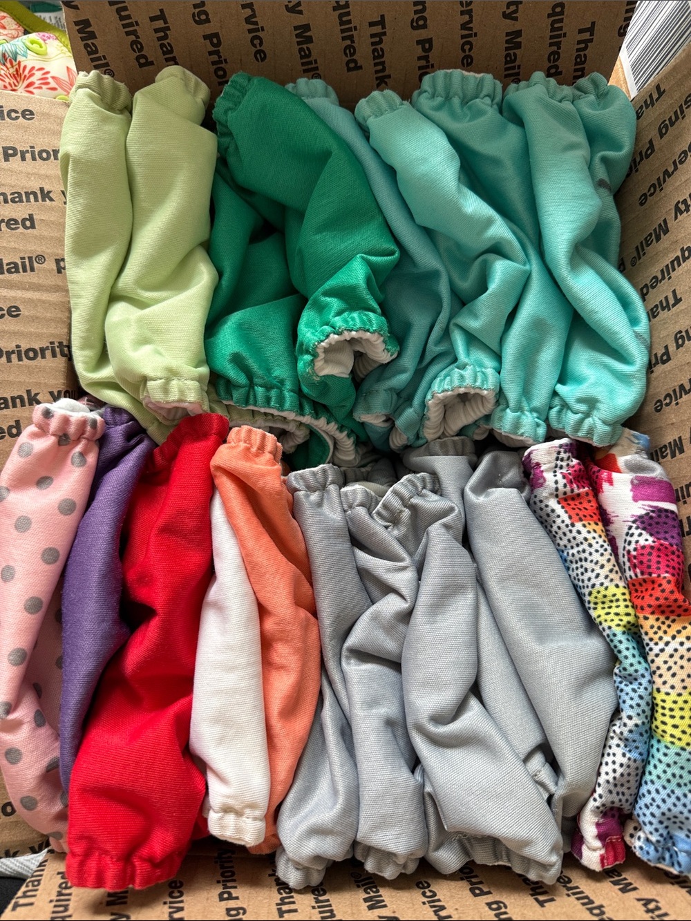 Colorful Elastic Fabric Sleeves - Multi Pack
